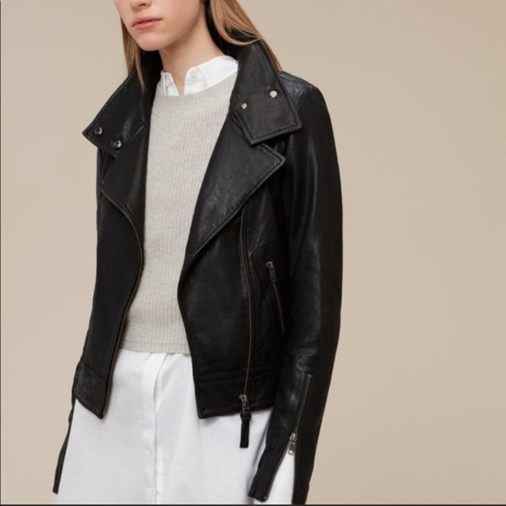 Mackage Kenya leather jacket, size xxs